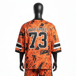 Camiseta de fútbol para hombre, transpirable, de poliéster entrelazado, con logo personalizado, 100% algodón, corte holgado, estampada. - Product Image 2