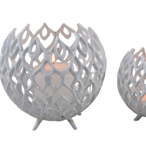 Decorative Metal Cutwork <b>Tea</b> <b>Light</b> Candle <b>Holder</b> (Set of 3) - Product Image 1
