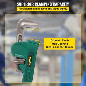 Heavy-Duty 48 \ "chiave a tubo dritto ad alta durezza 4.3 regolabile resistenza all'usura \" ganascia strumento idraulico maniglia diritta - Product Image 3