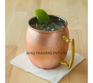 Plain Pure Copper Beer Mug Moscow Mule Cup 16oz Rustic Vintage Drinkware Bar Mug by MHQ Traders PVT LTD - Product Image 2