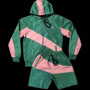 Conjunto Corto de Chaqueta Cortavientos de Invierno para Hombre, Talla Grande, Hecho con Material de Secado Rápido para Días de Deporte y Ejercicio - Product Image 5