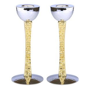 Decoración Navideña de Lujo para el Hogar y Jardín, Candelabro Floral Dorado de Estilo Nórdico, Portavelas de Metal Vintage con Hojas, Moderno - Product Image 4