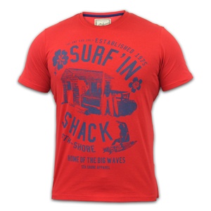 Camiseta de algodón estampada de manga corta con cuello redondo de talla grande para hombre, prelavada Camiseta de punto, camiseta sostenible transpirable - Product Image 2