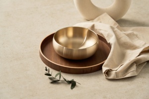 Juego de Vajilla de Bronce Antibacteriano 99.9% Forjado a Mano NOBBAN, Diseño Coreano, Apto para Lavavajillas, Elegante para Cenas Profesionales en el Hogar - Product Image 5