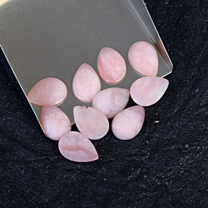 2026 Newly Wholesale Top Selling Pink Quartz Opal Gemstone Loose Cabochon In Pear Shape For Jewelry Making From Indian Suppliers - Product Image 2