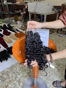 Prix bon marché 100% cheveux vietnamiens bruts extension de cheveux humains vierges doublement étirés vendeur de cheveux bouclés trame en gros - Product Image 4