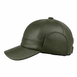 Casquette en cuir Active Outdoors avec logo personnalisé, haute qualité, ajustement sûr, matière respirante, pour la salle de sport, l'entraînement quotidien, casquette en cuir pour adulte - Product Image 6