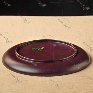 Assiette de service en bois de bambou écologique classique pour la maison et le restaurant - Product Image 6