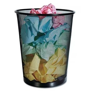 Seau de rangement cylindrique en métal doré avec motif géométrique, décoratif, pour usage domestique intérieur, style élégant à ouverture supérieure - Product Image 3