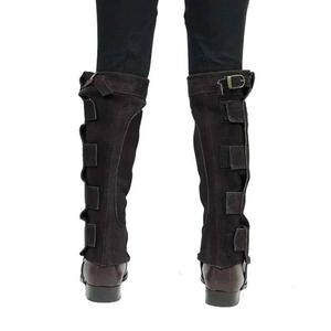 High Quality Genuine Leather Mini <b>Chap</b> Horse Equestrian <b>Riding</b> Boot Fitting Ankle Stirrups Girth Horse <b>Riding</b> <b>Chaps</b> with OEM - Product Image 6