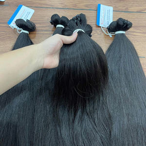 Extensions de cheveux humains vierges non traités, couleur naturelle, lisses, en vrac, best-seller - Product Image 6