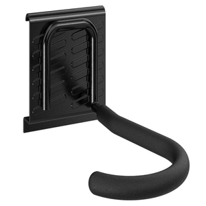 Space Saving Steel Bike Hook Rail System Storage <b>Rack</b> <b>For</b> <b>Garage</b> Wall Mounted Heavy Duty Bicycle Organizer And Holder GAR010 - Product Image 2
