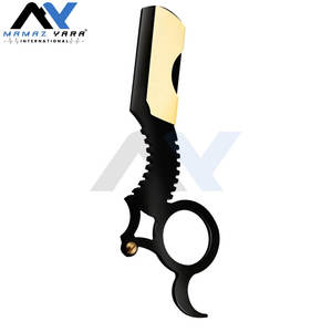 Navaja de Afeitar Profesional Vintage de Borde Recto para Peluquería, Ligera, para Dar Forma a la Barba, Compatible con Cuchillas de Doble Filo - Product Image 5