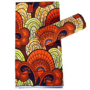 Tela Africana de Alta Calidad con Estampado de Cera Dakar y Ankara 100% Algodón, Perfecta para Diseños de Moda Tradicional y Moderna - Product Image 2