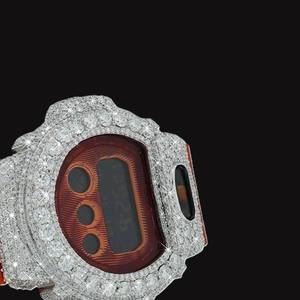 Reloj G-Sh0 Personalizado con Diamantes, Bisel con Incrustaciones de Piedras de Moissanita VVS, Estilo Hip Hop, Calidad Premium - Product Image 2