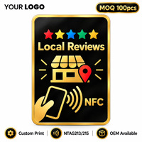 Carte NFC en PVC pour le marketing sur les réseaux sociaux, promotion commerciale, Instagram/Facebook, code QR, paiement activé, fonctionnalité Tap to Follow, balise NFC