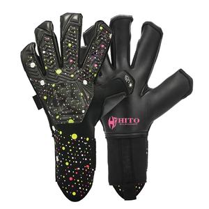 Nuevos Guantes de Portero de Fútbol Profesional, Palma Delantera de 4 mm de Letax Alemán y Silicona en la Parte Trasera, Corte Híbrido Inyectado, Correa Extraíble - Product Image 1