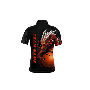 เสื้อโปโลโบว์ลิ่งผู้ชายไซส์ใหญ่ ระบายอากาศได้ดี สวมใส่สบาย ผ้าไม่ยับ แห้งเร็ว พิมพ์ลายแบบรีดร้อน ปรับแต่งได้ - Product Image 2