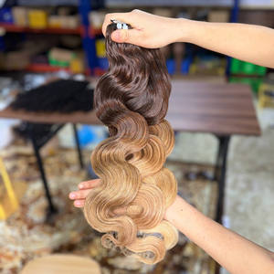 วิกผมมนุษย์แบบเป็นลอนสำหรับต่อผมแบบมีลูกไม้ด้านหน้าเป็นวิกผมแบบมีลูกไม้ปิดด้านหน้า - Product Image 3