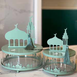 Par de Esculturas Islámicas con Diseño de 3 Lunas, Adornos de Estilo Árabe para el Hogar, Hotel, Restaurante, Resort - Product Image 2