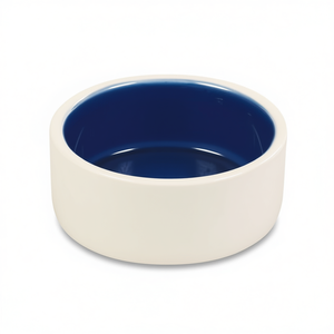 Ciotola in Ceramica per Animali Domestici 0,35 L 12 Cm Blu Crema - Product Image 2