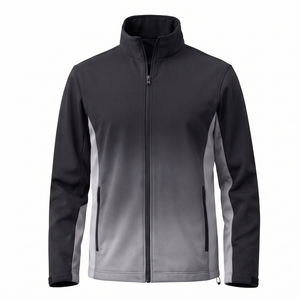 เสื้อแจ็คเก็ตผู้ชายคุณภาพสูง กันน้ำ ระบายอากาศ กันลม ผ้า softshell ป้องกันรังสียูวี UPF 50 สำหรับตั้งแคมป์และกิจกรรมกลางแจ้ง รับผลิตแบบ OEM - Product Image 1