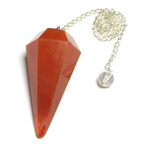 Gemstone RED CARNELIAN Dowsing Pendulum Wholesale Natural Stone Pendulums for Sale Buy Online From Amayra <b>Crystals</b> Exports India - Product Image 1