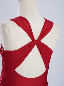 6-16 Personalizado al por mayor Niños entrenamiento Ropa de baile Niñas Patinaje artístico traje de baile de escenario Ropa de actuación Vestidos de baile lírico - Product Image 3