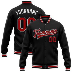 Hot Selling <b>Men's</b> Plus Size Embroidered Windproof Varsity <b>Baseball</b> <b>Jackets</b> Custom Stand Collar Autumn Coats Wholesale College - Product Image 2