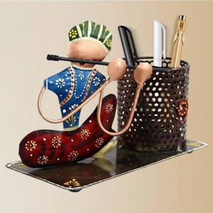 Best for Stationery Holder Decorative Musician Pen Holder Metal <b>Art</b> Table Organizer Office Home Decoration Gift Item at Bulk - Product Image 4