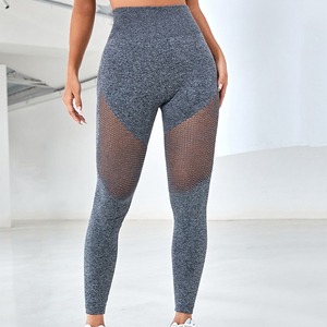 เลกกิ้งผู้หญิง เนื้อผ้าระบายอากาศ สีพื้น เลกกิ้งออกกำลังกายผู้หญิง ผู้ผลิตมืออาชีพ เลกกิ้งโยคะผู้หญิง - Product Image 3