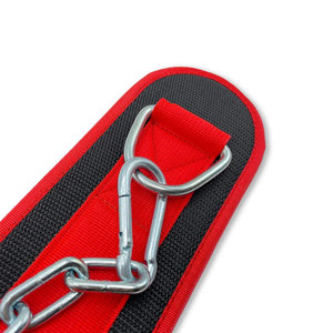 Ceinture de musculation pour powerlifting, ceinture de dips robuste avec chaîne en acier pour l'haltérophilie, les tractions et les dips - Product Image 3