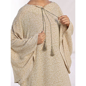 Elegante Abaya para Mujer, Transpirable, de Polietersulfona Sedosa, Manga Larga, Ligera, Vestido Musulmán con Diseños Personalizados - Product Image 5