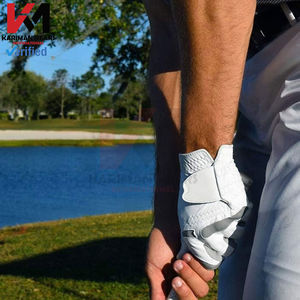 Guantes de Golf Híbridos con Palma de Cuero Cabretta, Logotipo Personalizado OEM, Profesionales, Antideslizantes, de Alto Agarre, para Entrenamiento de Golf, Venta Directa de Fábrica al Por Mayor - Product Image 2