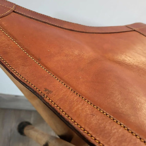 Genuine leather hunting <b>stool</b> <b>folding</b> camping <b>stool</b> wholesale bulk supplier OEM custom branding premium export quality - Product Image 6