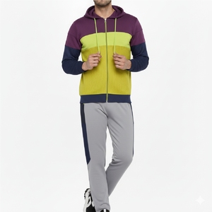 Ensemble de survêtement tendance pour homme, coupe slim, pour la salle de sport, la course à pied, vêtements de sport respirants - Product Image 2