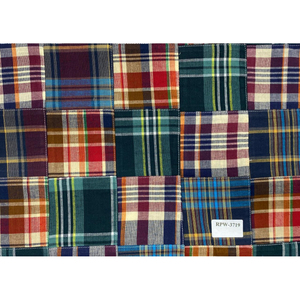 Tela de Franela Orgánica Ecológica con Diseño a Cuadros, 43/44 Pulgadas, Ligera, Tejida en Algodón, RPW-3721, para Camisas, Cortinas y Textiles del Hogar - Product Image 4