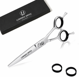 NYBL-55 5.5inch Straight <b>Left</b>-<b>handed</b> <b>Scissors</b> JAPAN 440C Sharp 58-59HRC Hardness Stainless Steel Handle Barber Shears Hair 28 - Product Image 4