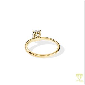 Trisha Jewels Vintage Round Cut Moissanite Solitaire Engagement <b>Ring</b> <b>925</b> Sterling <b>Silver</b> 14K Gold Plating-Women's Jewelry Gift - Product Image 3