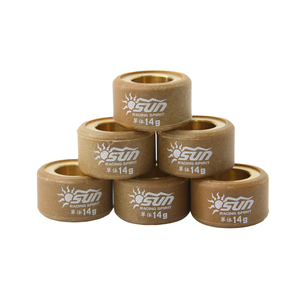 SUN Racing Nuevo Juego de 6 Rodillos CVT de Latón 14G 20x12mm para Scooter Taiwan MIO125/MIOi125/NMAX155/AEROX155, Fiabilidad y Suavidad - Product Image 1