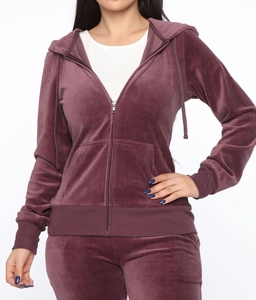 Reflective Rhinestone Velvet <b>Tracksuit</b> for Women 2026 Custom logo Velour Sweatsuit Sweat Track Suit Jogging Suits Women Velour - Product Image 3