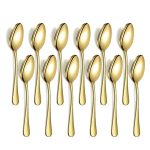 Ensemble de cuillères plaquées or, best-seller, durable, prix abordable, matériau de qualité - Product Image 1