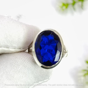 Anillo de Tanzanita, Plata 925, Anillo Azul Hecho a Mano, Joyería Elegante, Anillo Delicado - Product Image 5