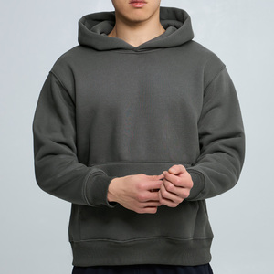 Sweat-shirt à capuche pour homme en coton pur, coupe ample et décontractée, idéal pour le style urbain et la mode streetwear - Product Image 6