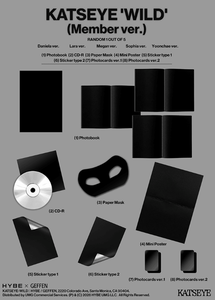 KATSEYE [WILD] (Version Membre) Livre électronique K-Pop (CD) Papier Plastique Langue Coréenne Tous Âges BW-155 KR - Product Image 5