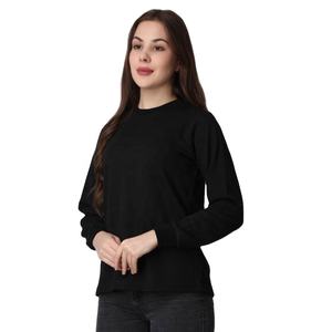 เสื้อยืดผ้าฝ้ายผสมพรีเมี่ยมสำหรับผู้หญิงพร้อมโลโก้ที่กำหนดเองได้ลำลอง - Product Image 1