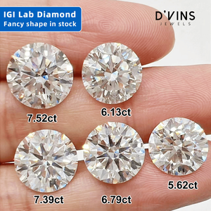 Diamants cultivés en laboratoire D'vins Jewels, couleur D, 1-5 carats, taille ronde, pour la fabrication de bijoux - Product Image 3