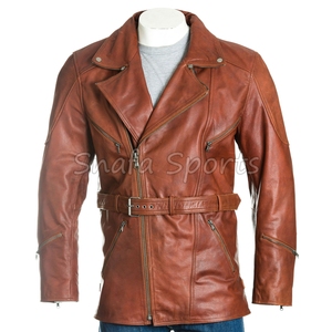 Chaqueta de Cuero con Forro de Borrego para Hombre, Nueva Colección de Invierno, Manga Larga, Fabricada en Fábrica, Ligera - Product Image 6