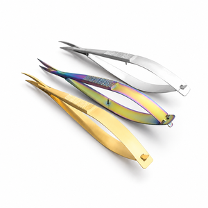 Ciseaux à sourcils professionnels en acier inoxydable à ressort, ciseaux de manucure de beauté très demandés, ciseaux de précision tranchants pour la coupe - Product Image 1