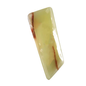 Bandeja de Servir Grande de Piedra Ónix Natural de Lujo con Acabado de Borde Natural, Color de Piedra Natural, Diseño Moderno para Cocina y Sala de Estar - Product Image 6